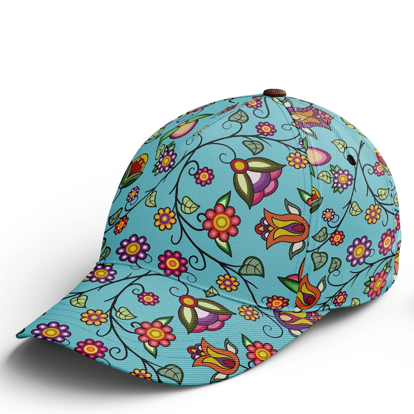 Heartbeat Petals Turquoise Snapback Hat