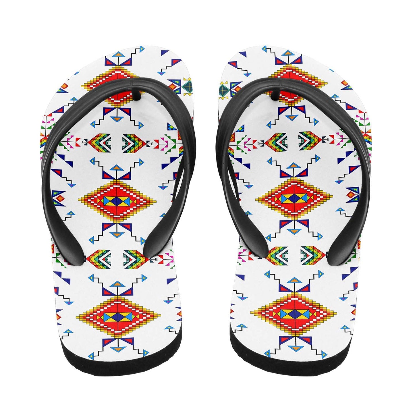 Buffalo Jump White Flip Flops