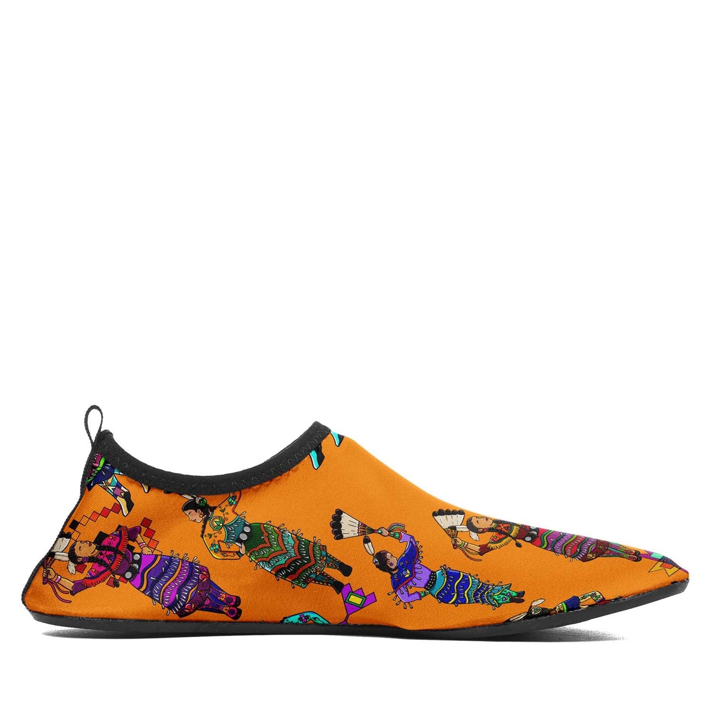 Women's Jingle Dancers Orange Sockamoccs