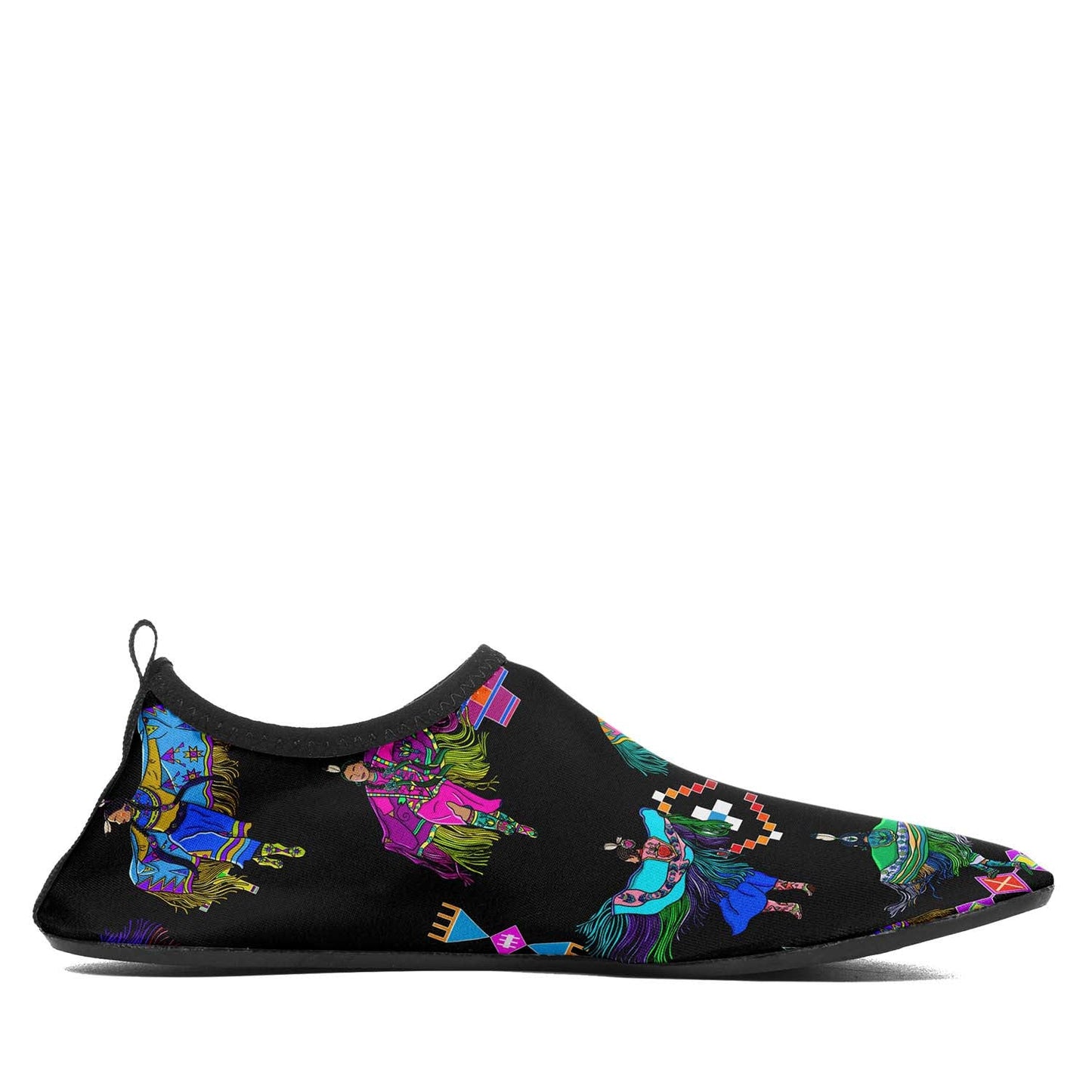 Women's Fancy Dancers Black Sockamoccs
