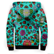 Load image into Gallery viewer, Berry Pop Turquoise Sherpa Hoodie
