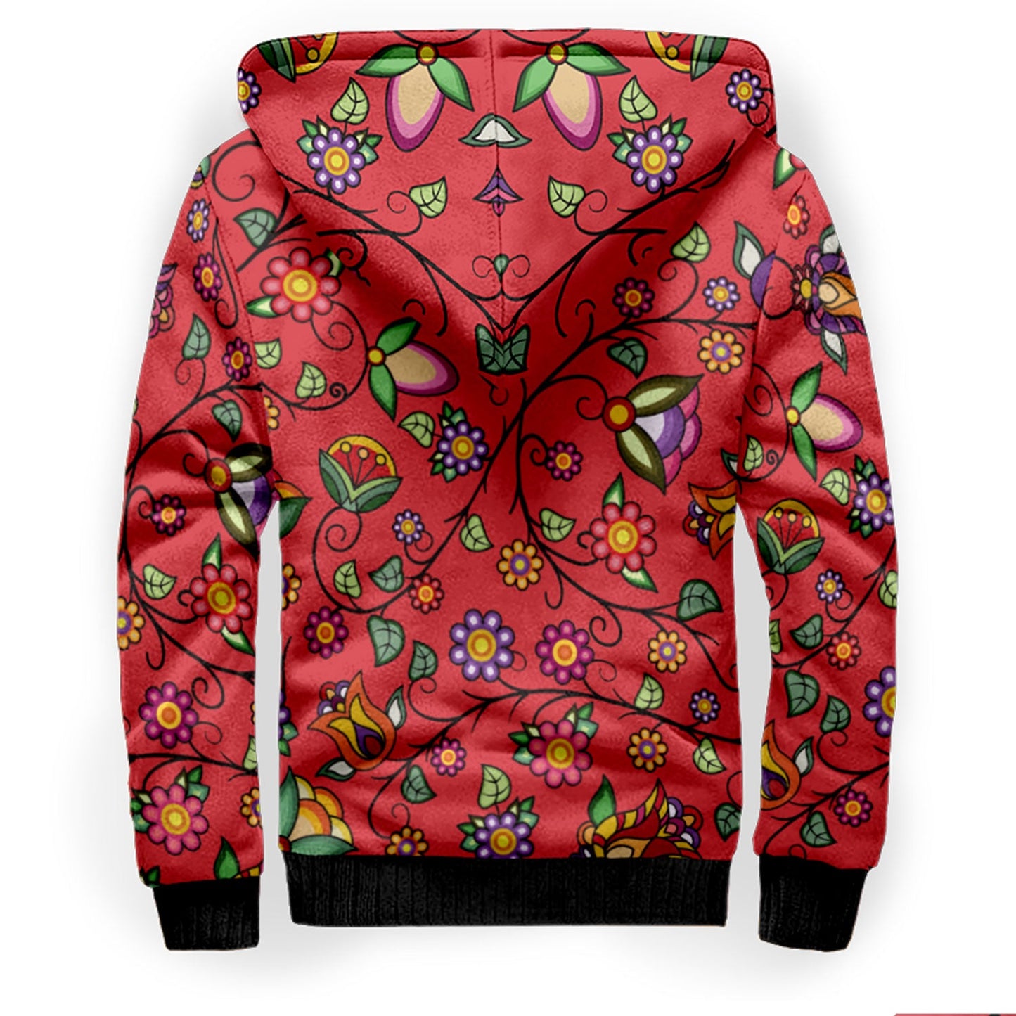 Heartbeat Petals Red Sherpa Hoodie