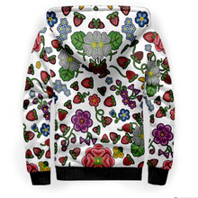 Load image into Gallery viewer, Berry Pop White Sherpa Hoodie
