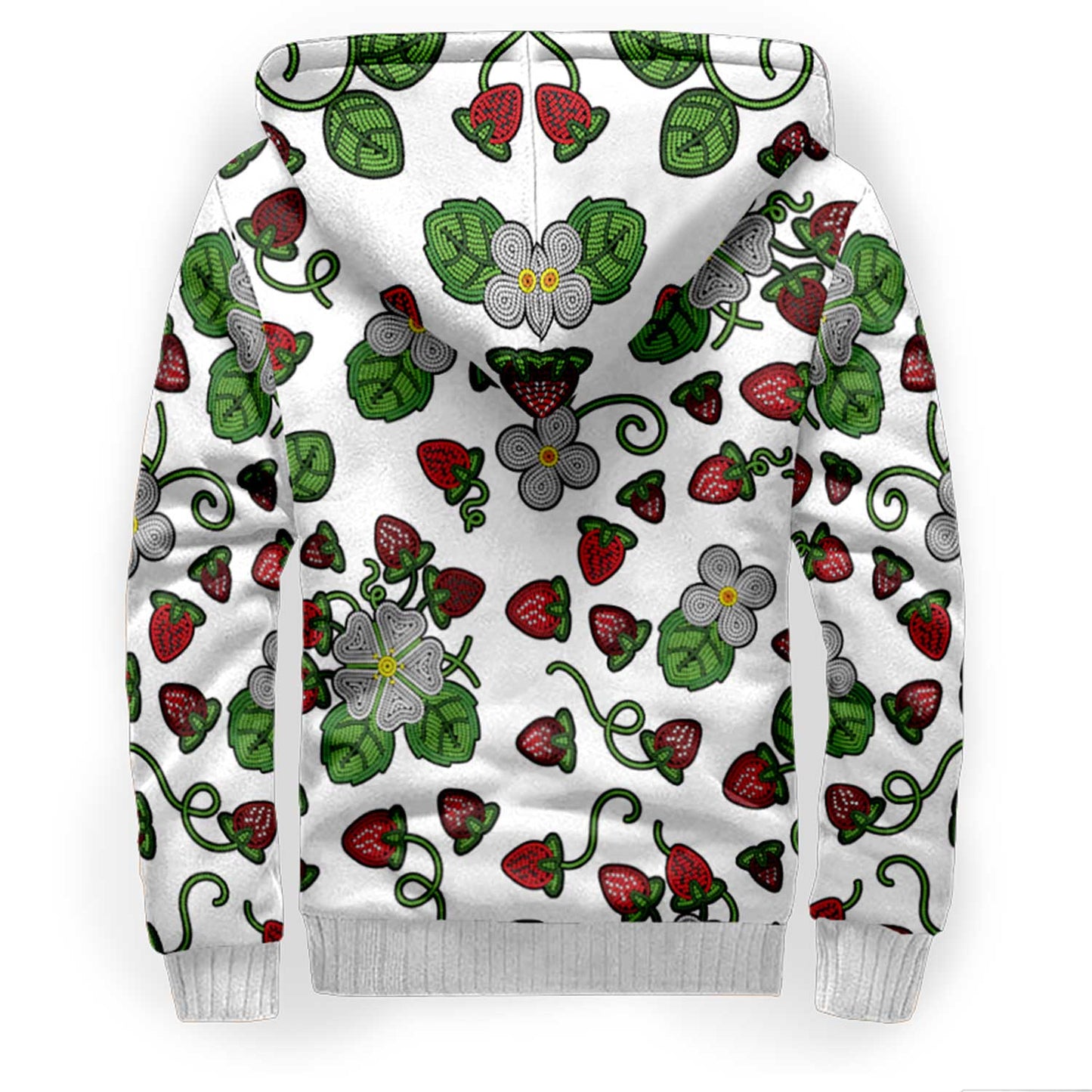 Strawberry Dreams White Sherpa Hoodie