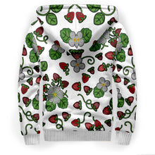 Load image into Gallery viewer, Strawberry Dreams White Sherpa Hoodie
