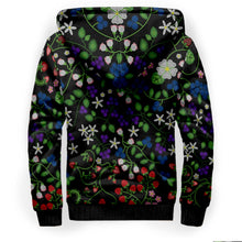 Load image into Gallery viewer, Grandmother Stories Mignight Sherpa Hoodie
