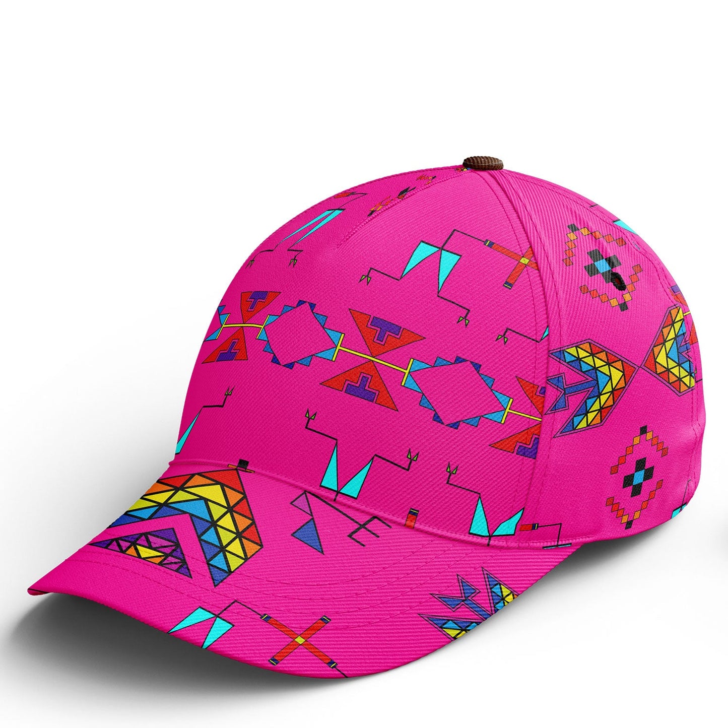 Rainy Chief Rainbow Hot Pink Snapback Hat