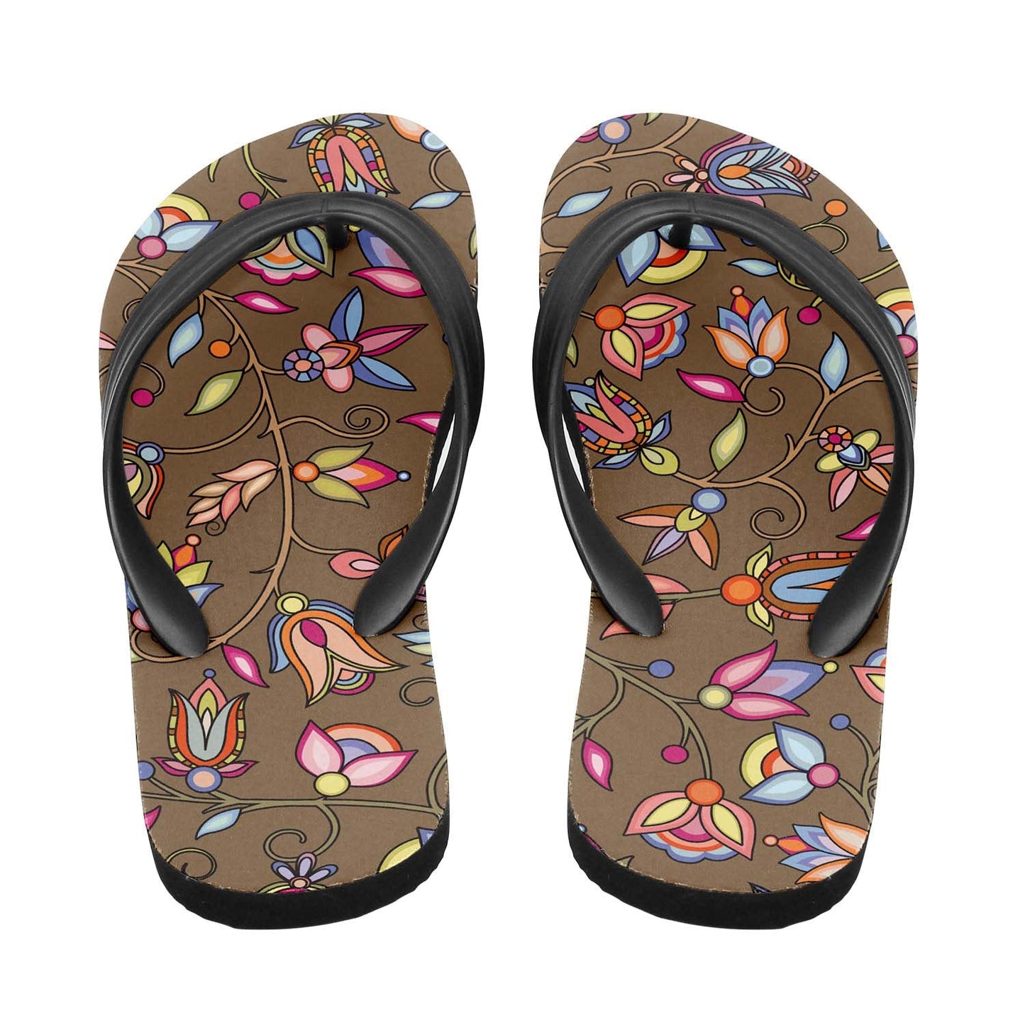 Buffalo Bloom Earth Song Flip Flops
