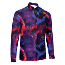 Load image into Gallery viewer, Animal Ancestors 3 Blue Pink Swirl Men&#39;s Long Sleeve Dress Shirt
