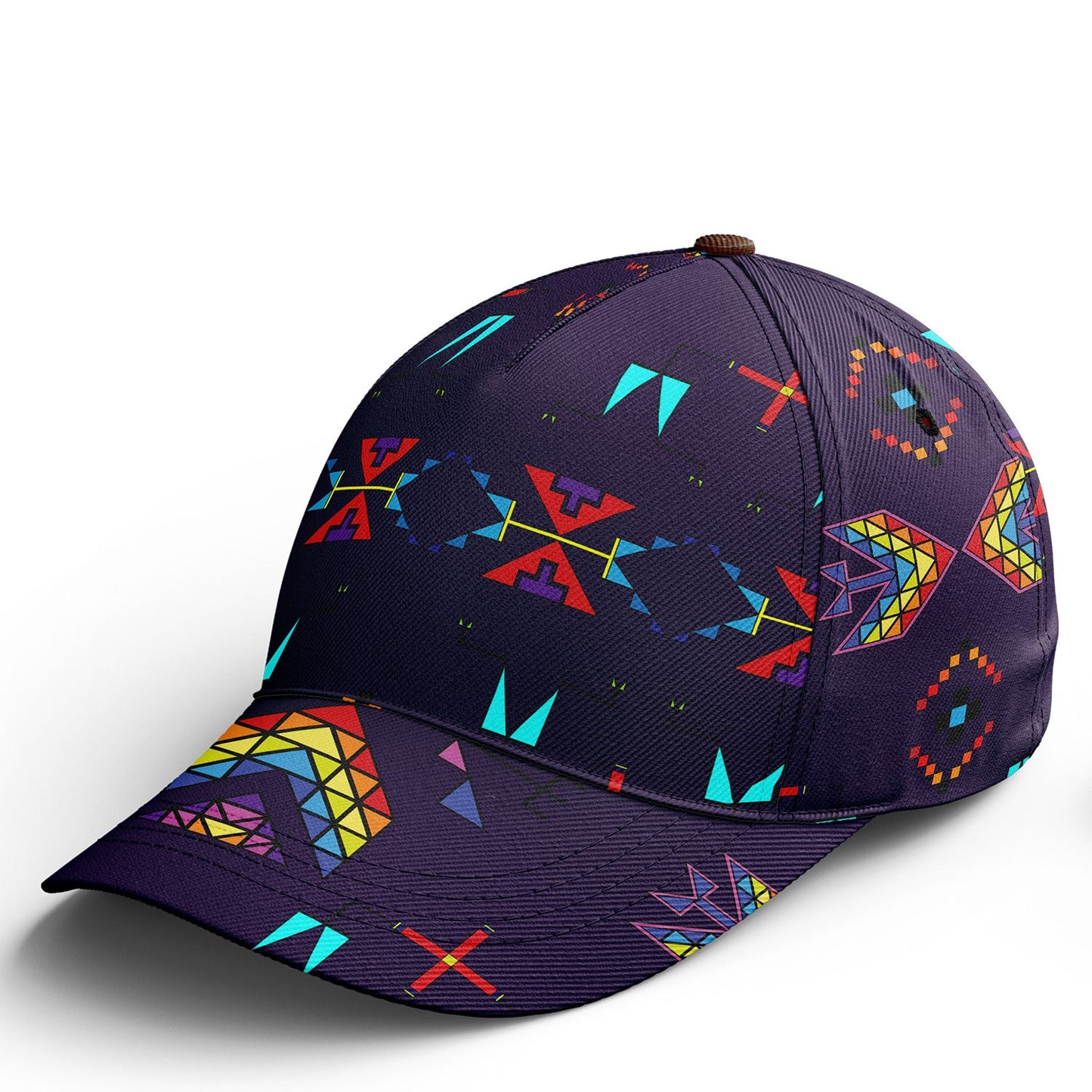 Rainy Chief Rainbow Dark Purple Snapback Hat