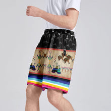 Load image into Gallery viewer, Buffalos Running Black Sky Athletic Shorts with Pockets
