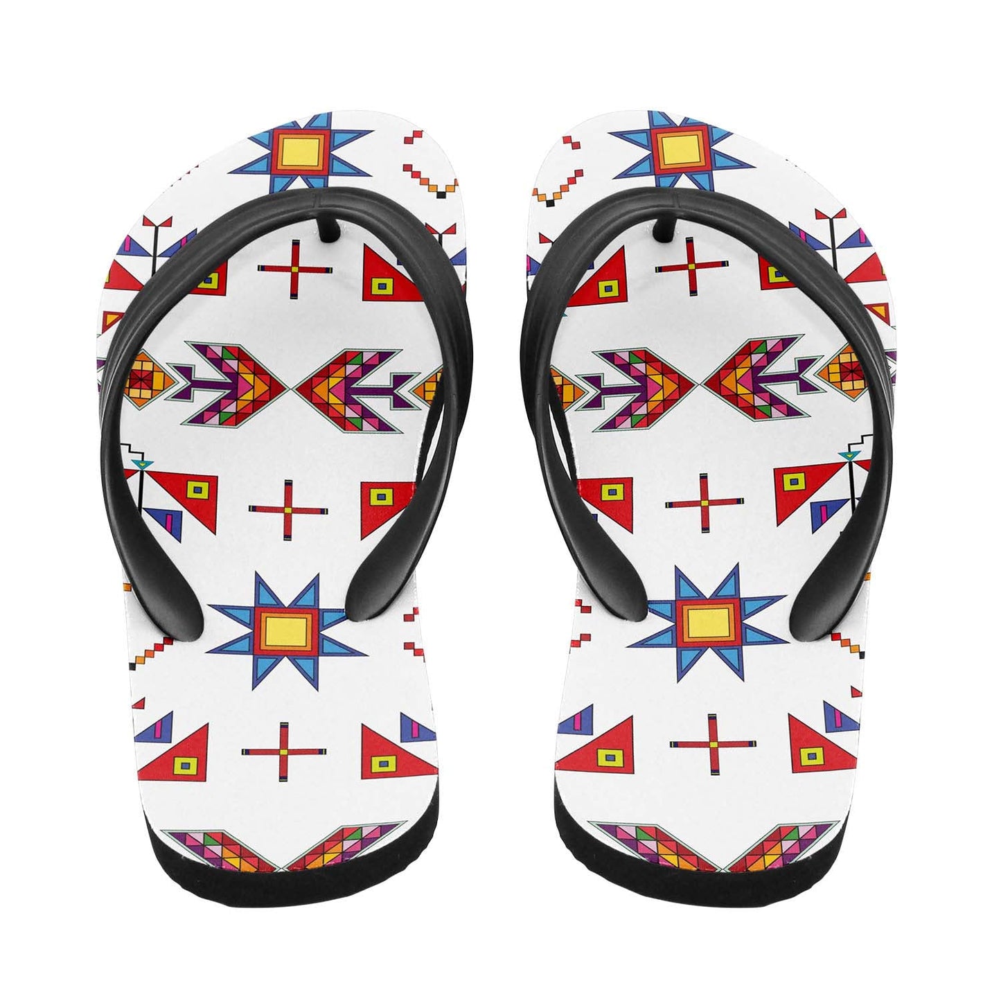 Scattered Generations White Flip Flops