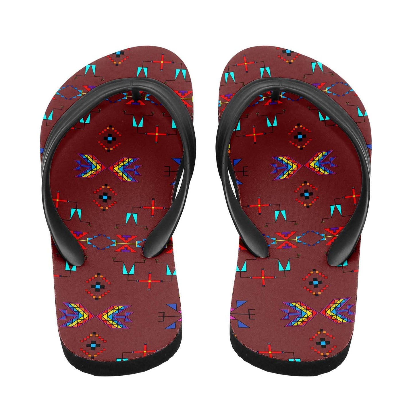 Rainy Chief Rainbow Earth Clay Flip Flops