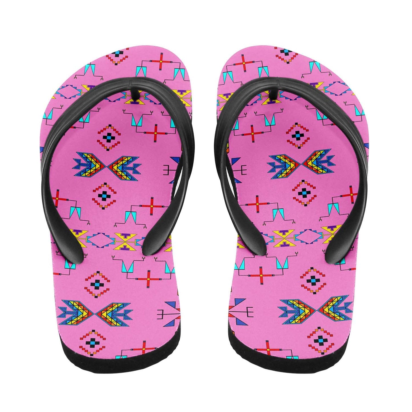Rainy Chief Rainbow Blush Flip Flops
