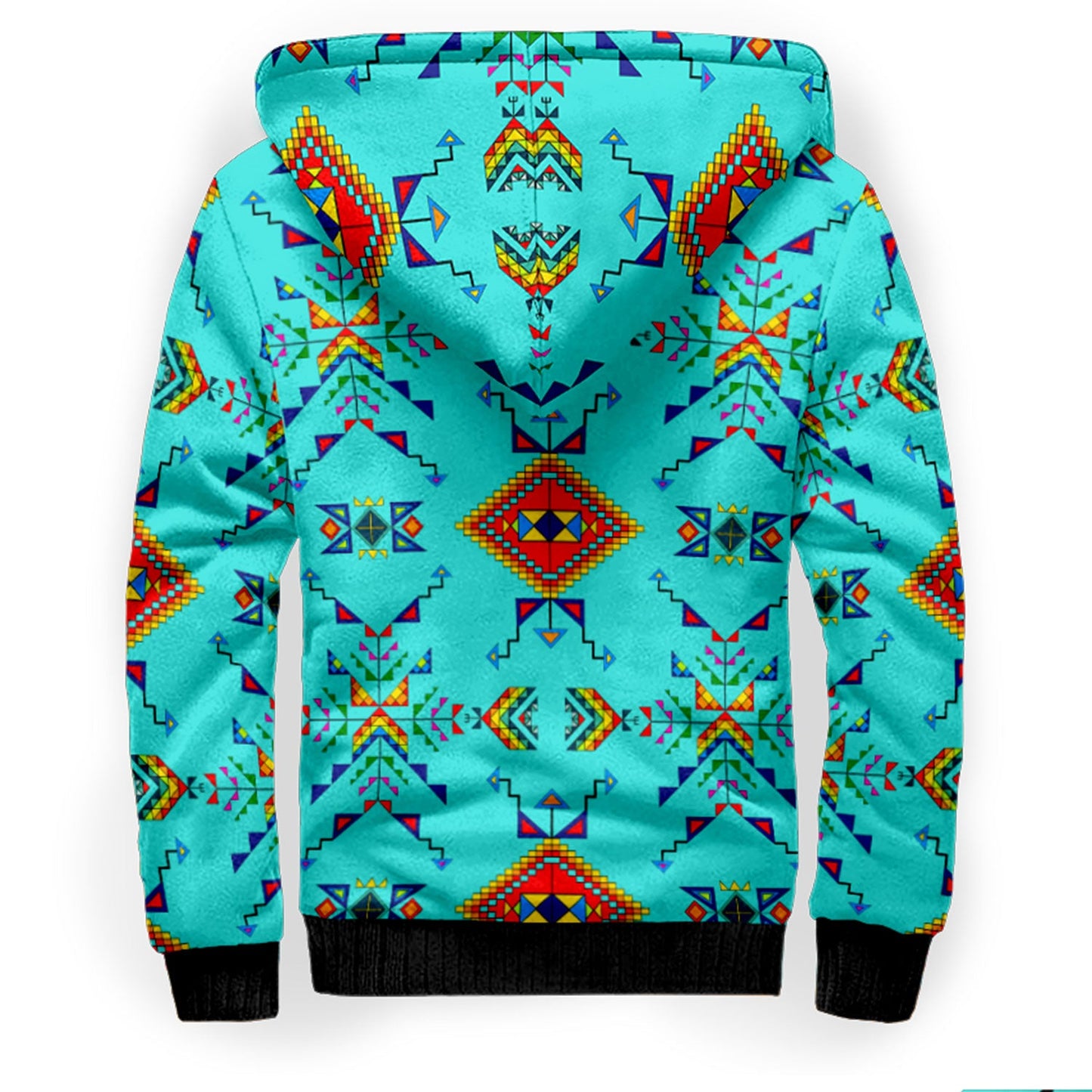 Buffalo Jump Turquoise Sherpa Hoodie