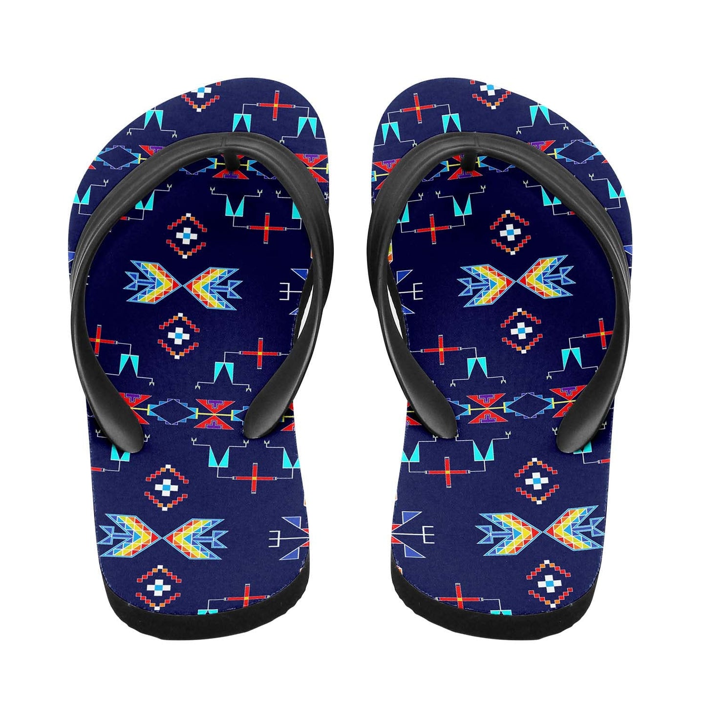 Rainy Chief Rainbow Night Lake Flip Flops