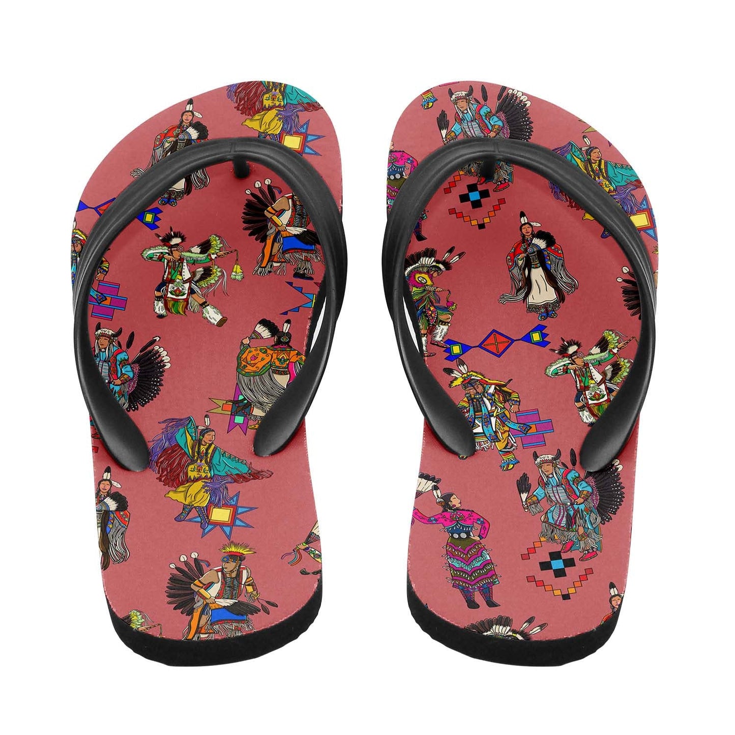 Grand Entry Dancers Terra Cotta Flip Flops