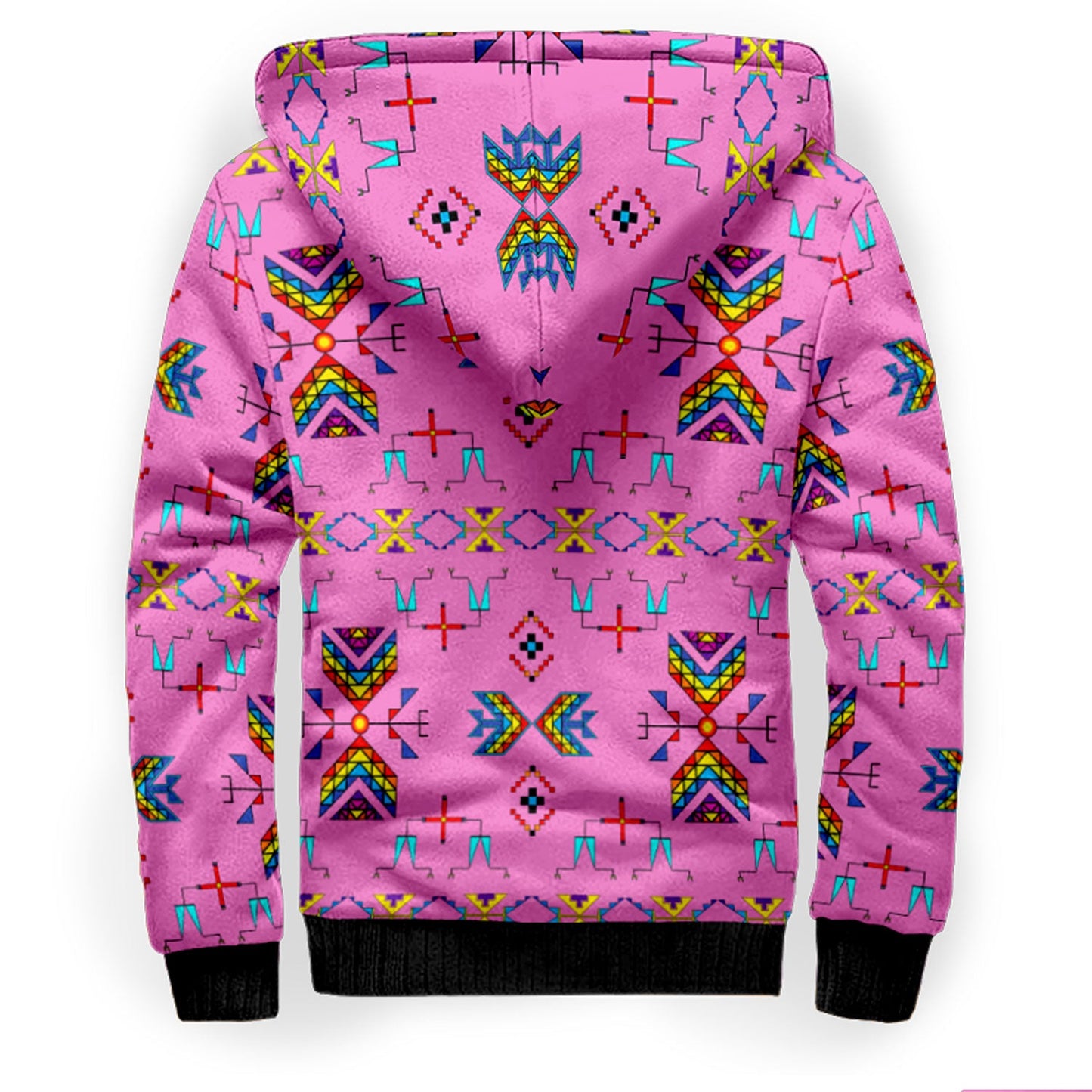 Rainy Chief Rainbow Blush Sherpa Hoodie