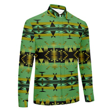 Load image into Gallery viewer, Between the Mountains Sage Men&#39;s Long Sleeve Dress Shirt
