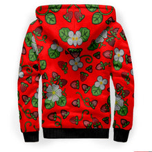 Load image into Gallery viewer, Strawberry Dreams Fire Sherpa Hoodie
