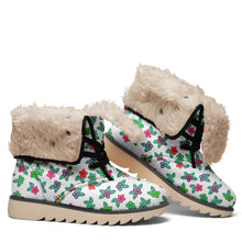 Load image into Gallery viewer, Berry Flowers White Polar Winter Boots
