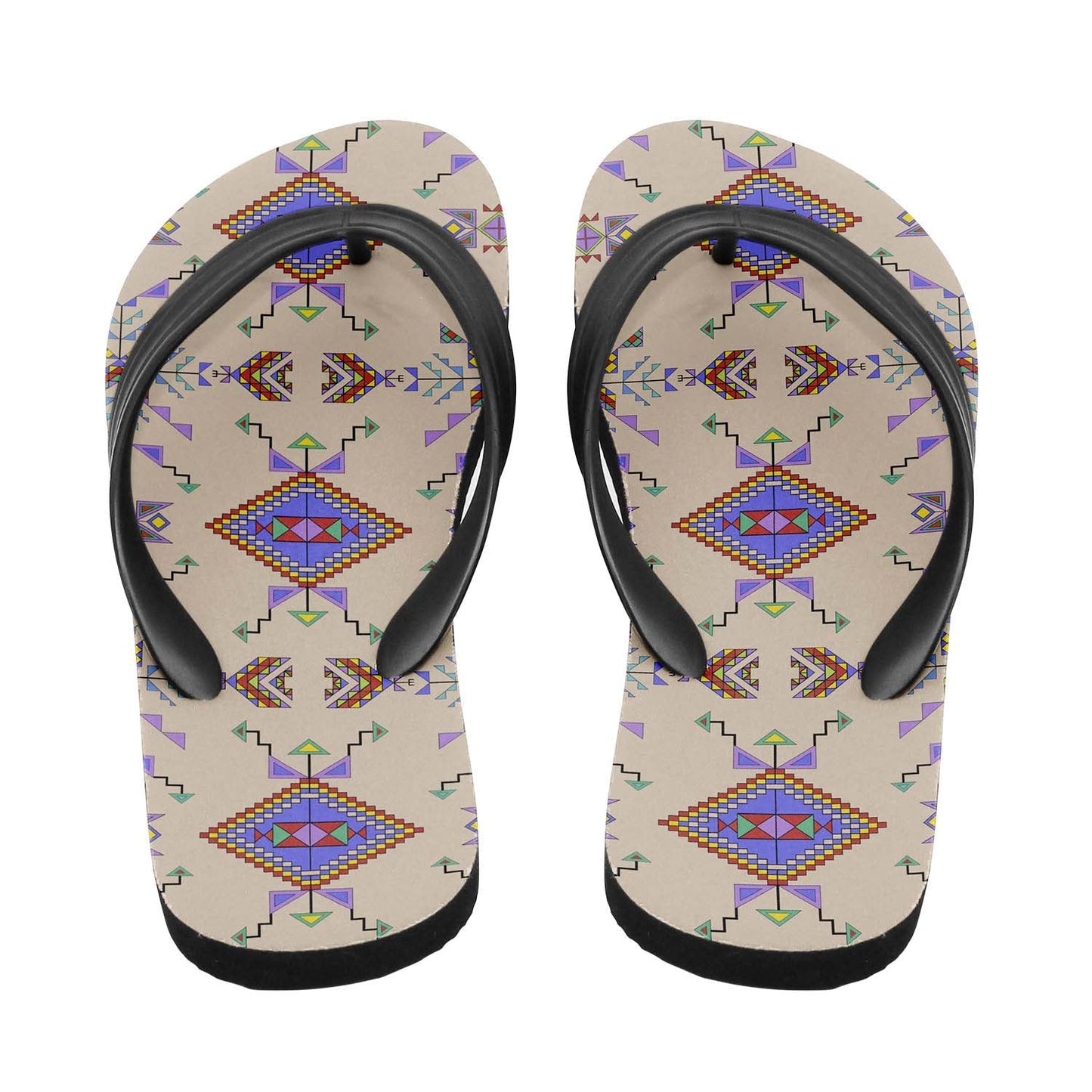 Buffalo Jump Hide Flip Flops