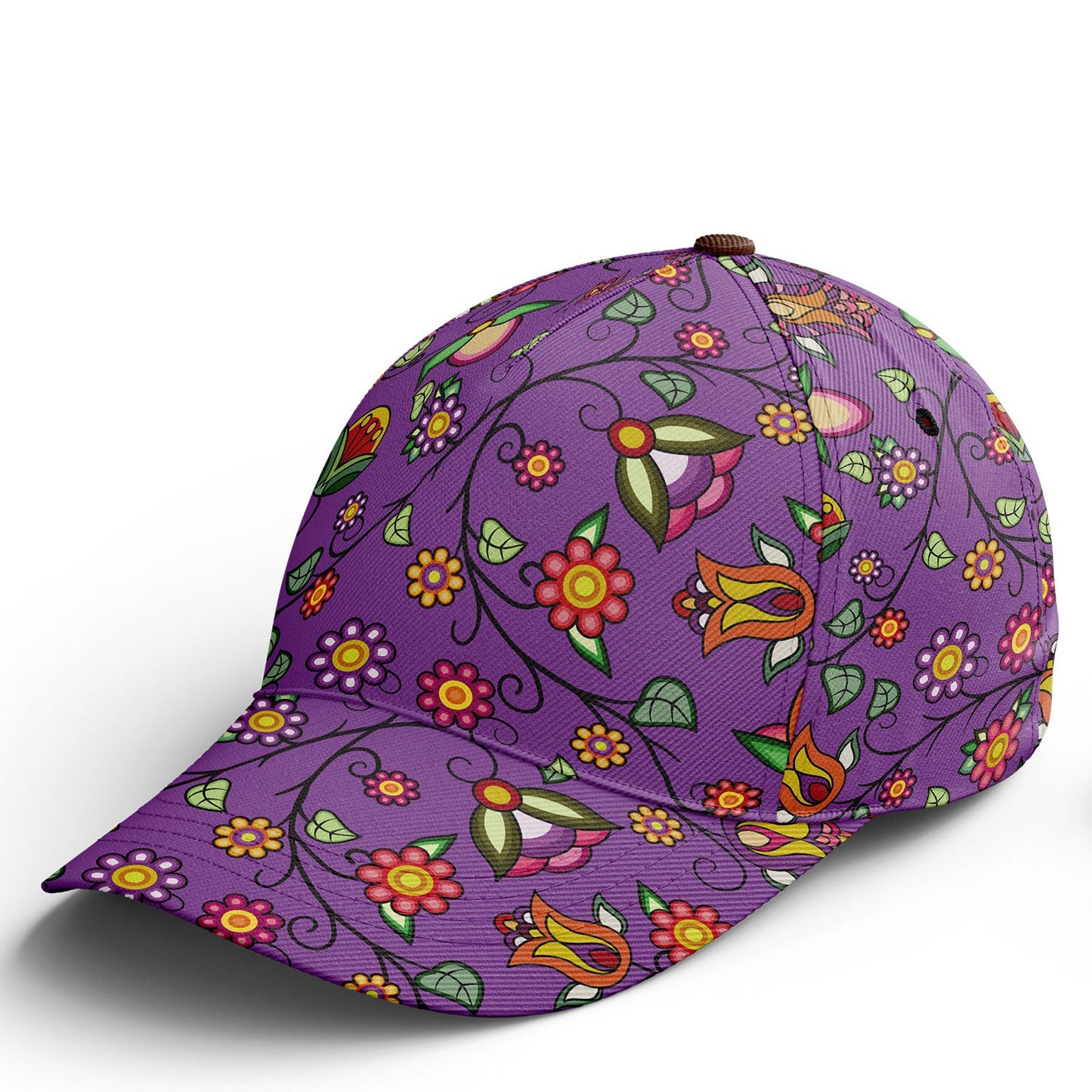 Heartbeat Petals Purple Snapback Hat