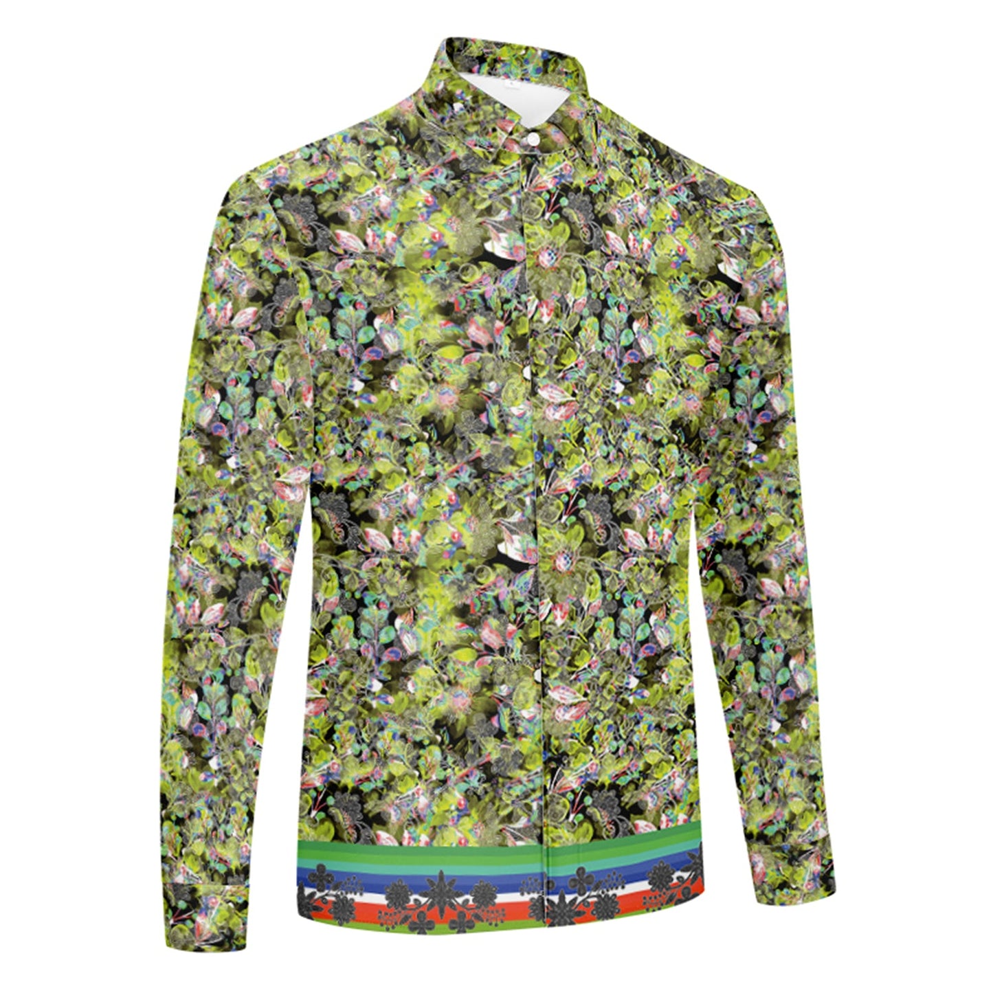 Culture in Nature Green Leaf Dress Shirt