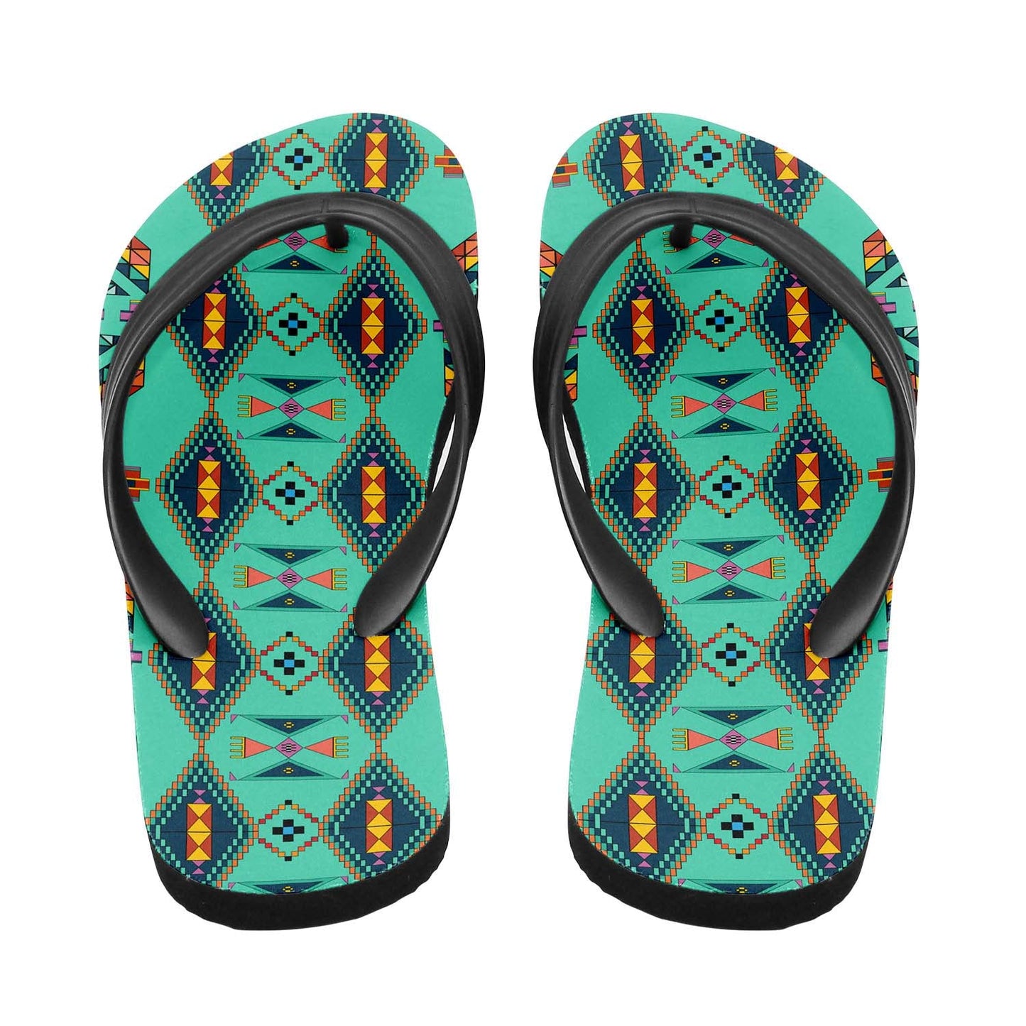 Travois Tipi Smoky Sky Flip Flops