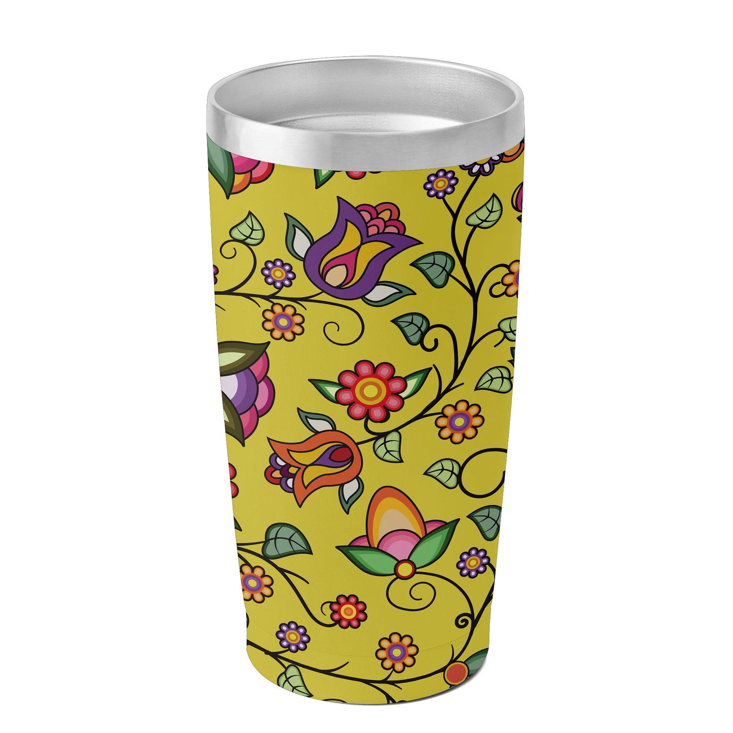 Heartbeat Petals Yellow 15OZ Tumbler