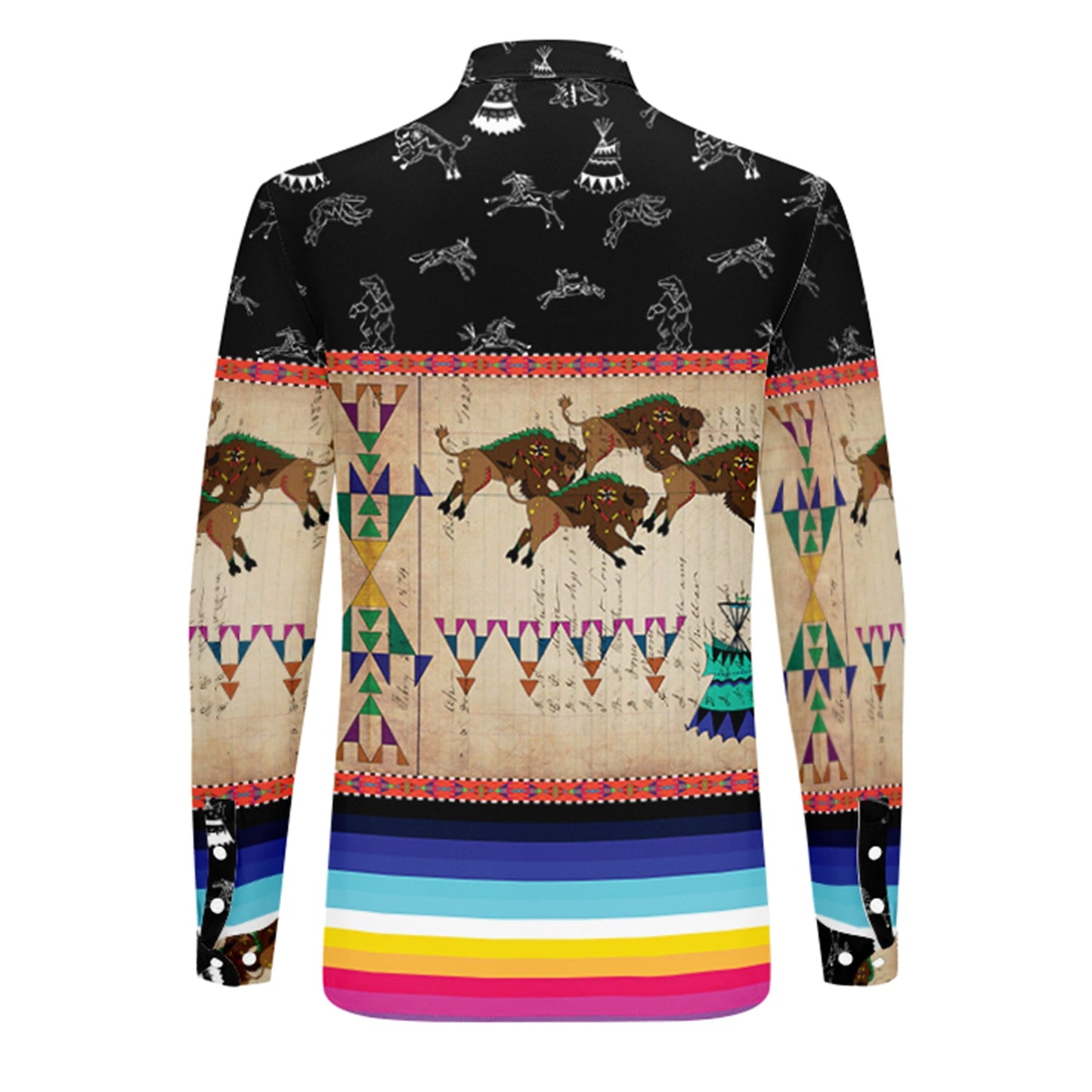 Buffalos Running Black Sky Dress Shirt