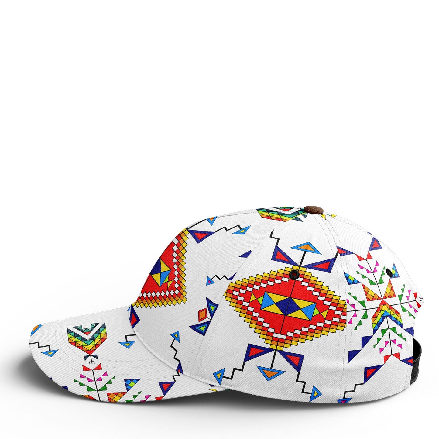 Buffalo Jump White Snapback Hat