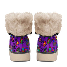 Load image into Gallery viewer, Indigenous Paisley Dark Orchid Polar Winter Boots
