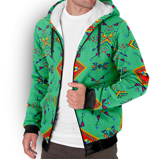 Buffalo Jump Sage Sherpa Hoodie