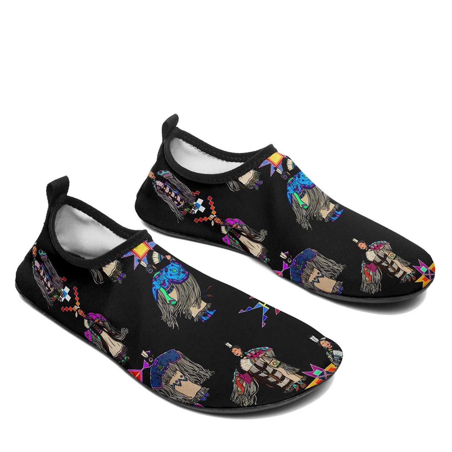 Women's Tradish Dancers  Black Sockamoccs