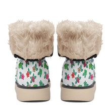 Load image into Gallery viewer, Berry Flowers White Polar Winter Boots
