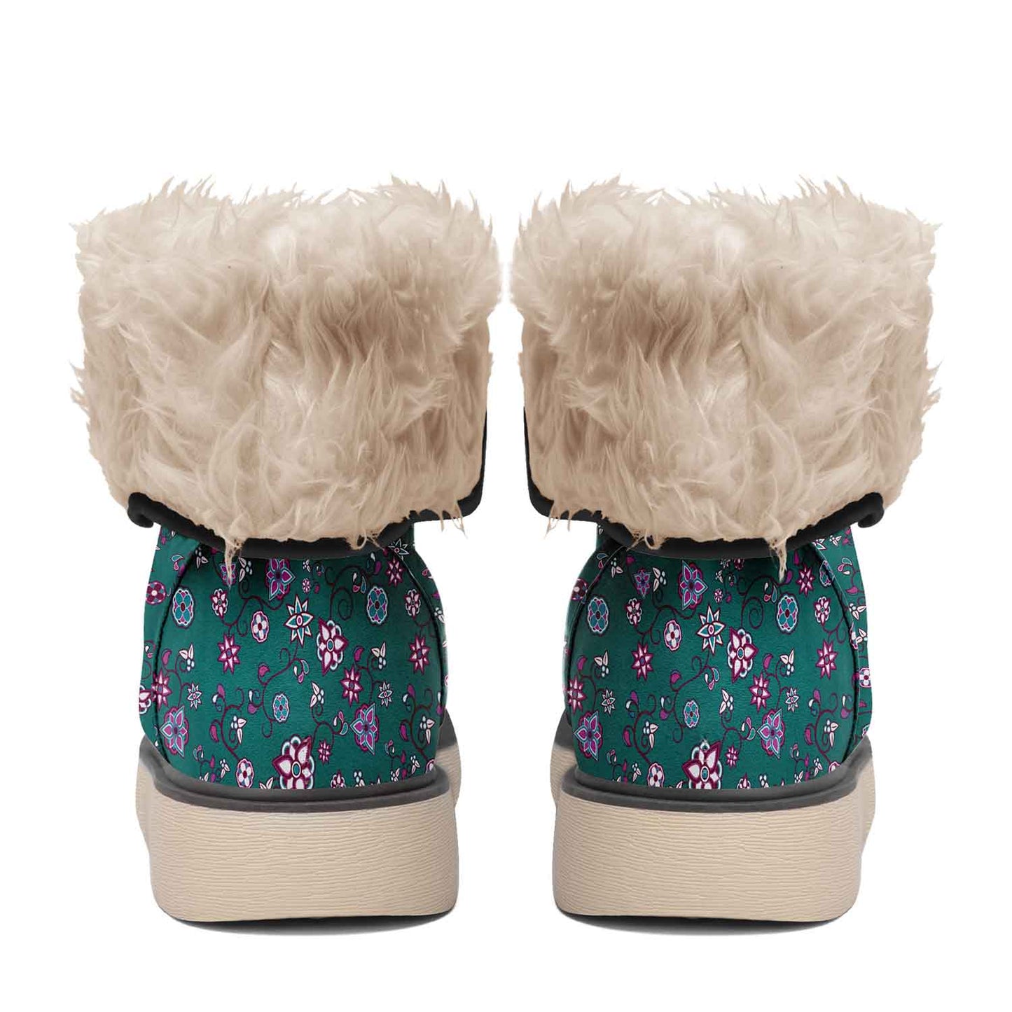 Burgundy Bloom Polar Winter Boots