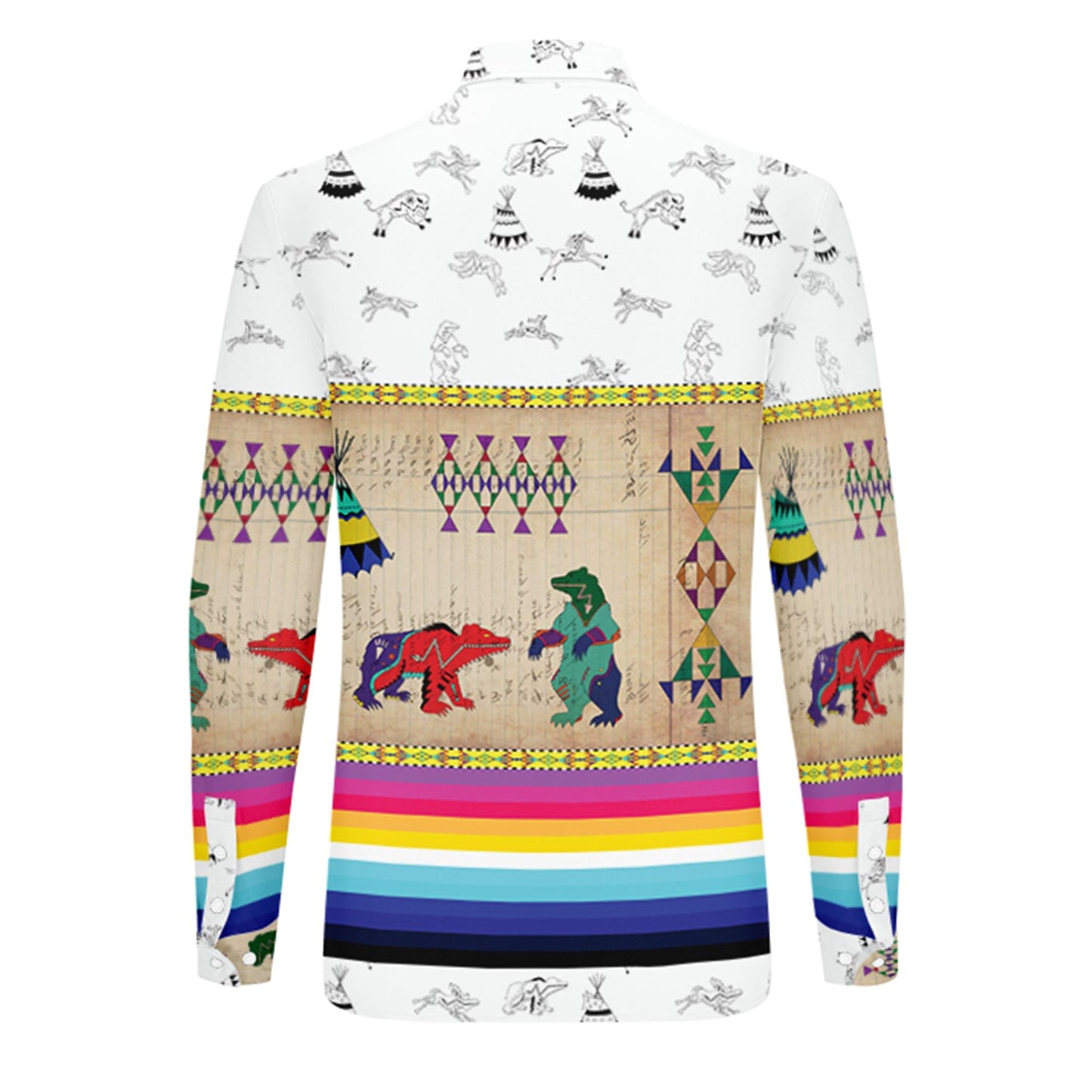 Bear Ledger White Clay Dress Shirt