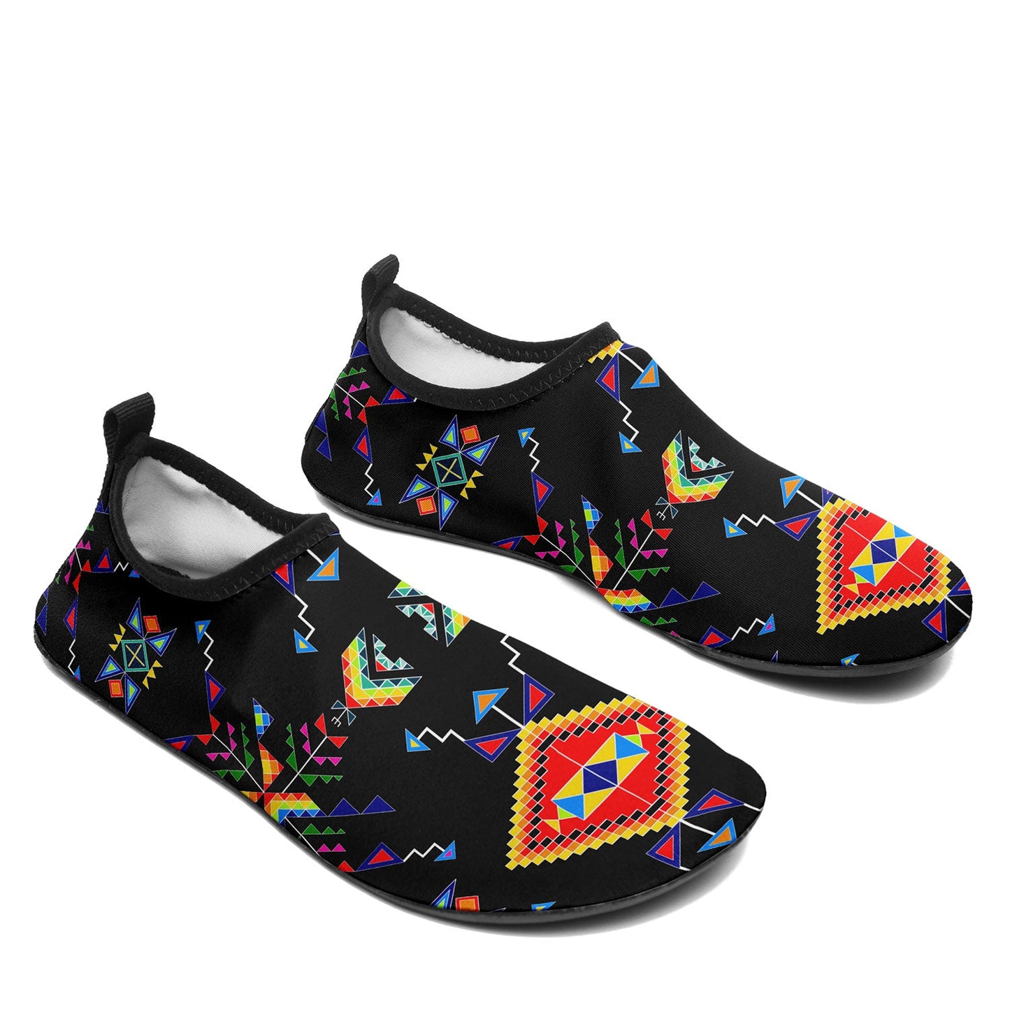 Buffalo Jump Black Kid's Sockamoccs Slip On Shoes