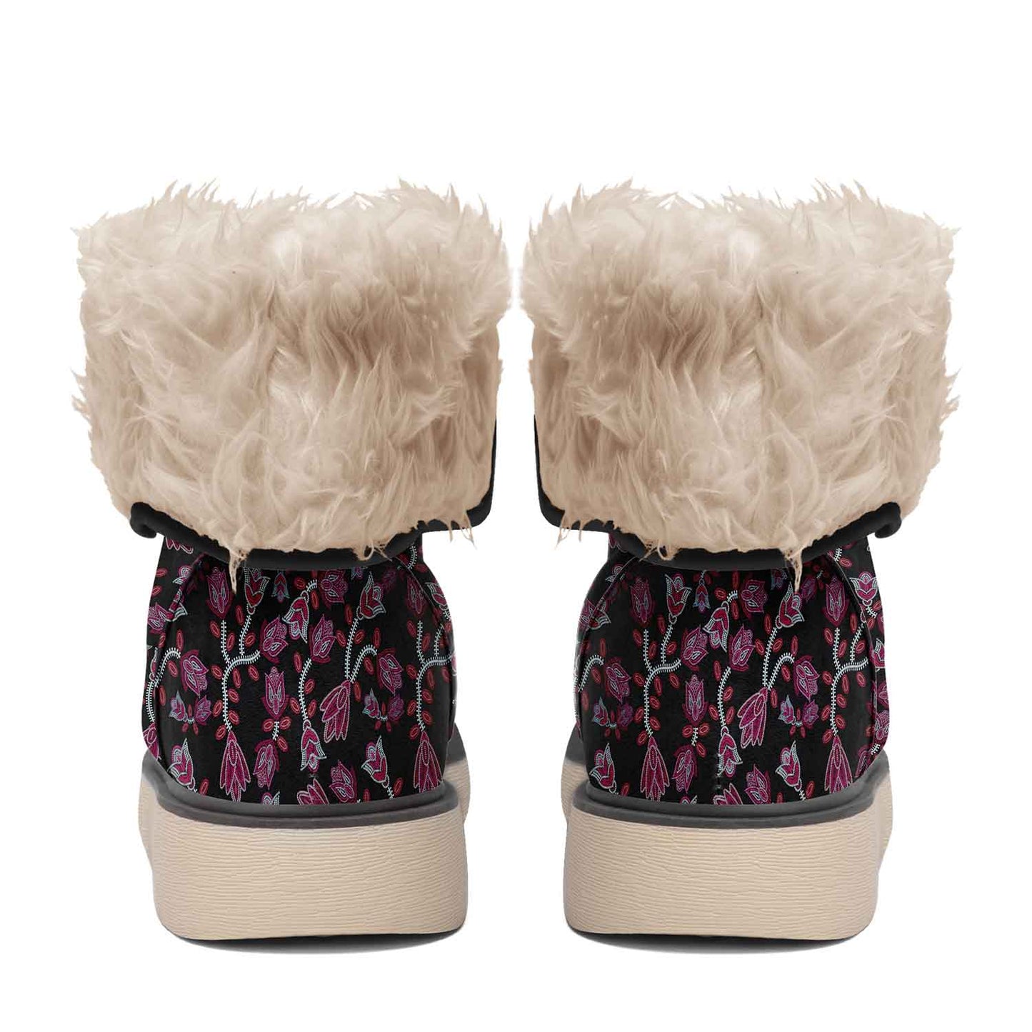 Beaded Pink Polar Winter Boots