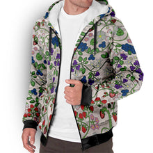 Load image into Gallery viewer, Grandmother Stories Bright Birch Sherpa Hoodie
