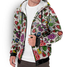 Load image into Gallery viewer, Berry Pop Bright Birch Sherpa Hoodie
