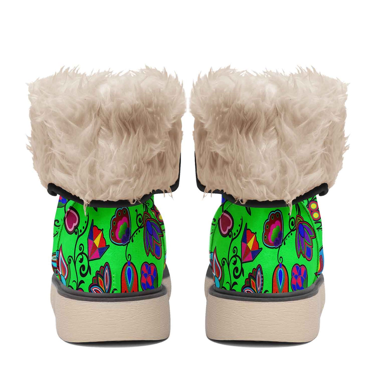 Indigenous Paisley Green Polar Winter Boots