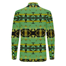 Load image into Gallery viewer, Between the Mountains Sage Men&#39;s Long Sleeve Dress Shirt
