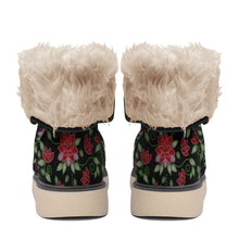 Load image into Gallery viewer, Red Beaded Rose Polar Winter Boots
