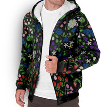 Load image into Gallery viewer, Grandmother Stories Mignight Sherpa Hoodie
