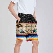 Load image into Gallery viewer, Buffalos Running Black Sky Athletic Shorts with Pockets
