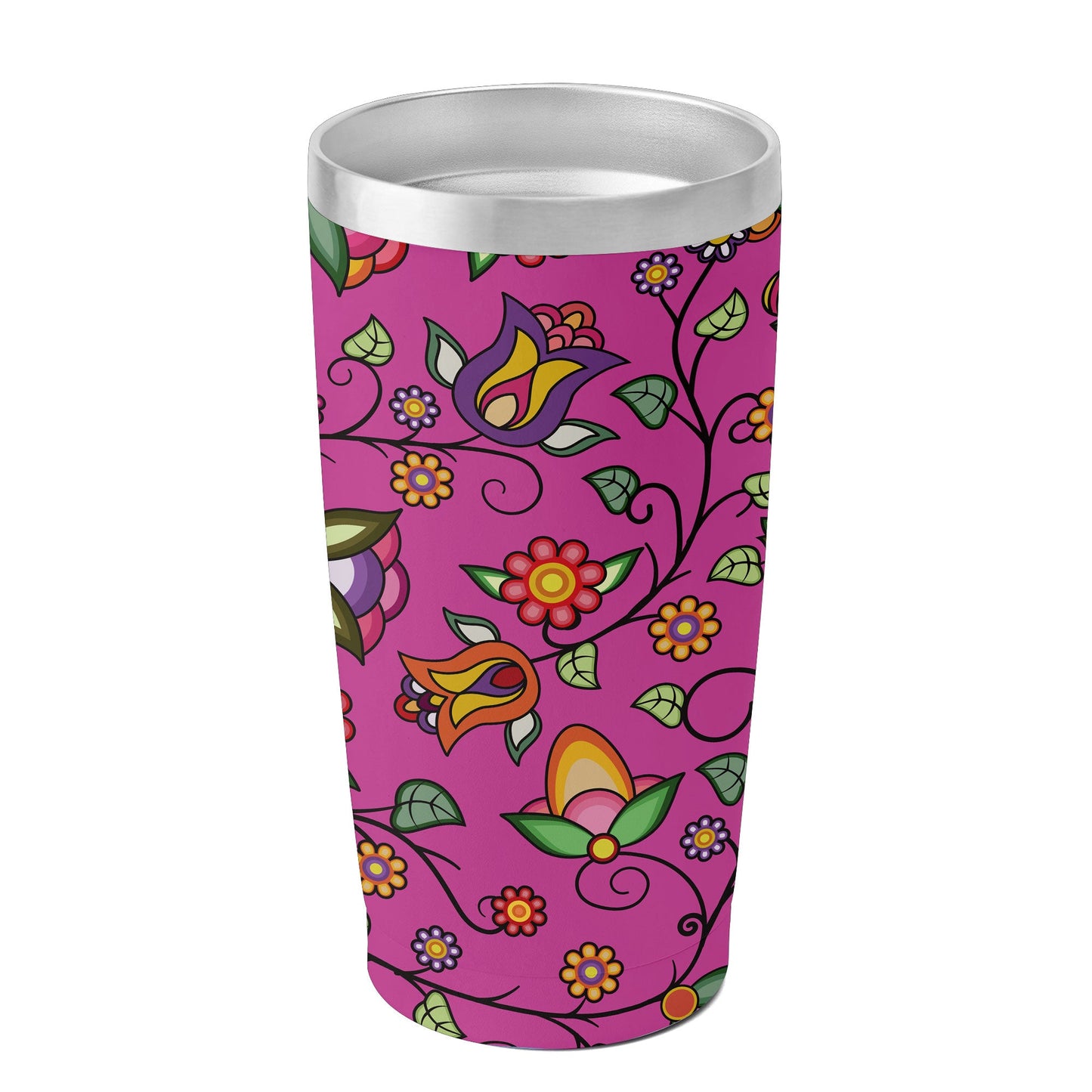 Heartbeat Petals Pink 15OZ Tumbler