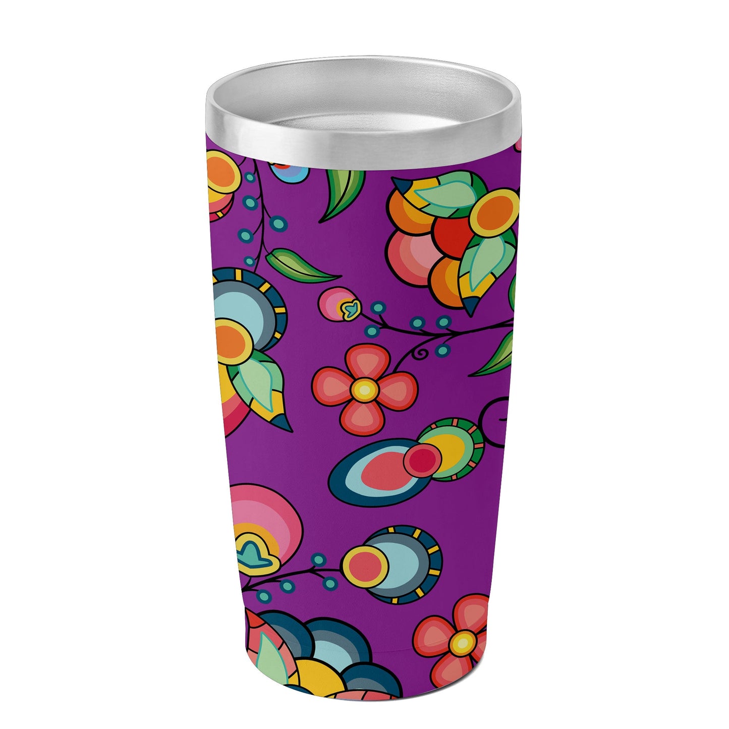 Floral Bounty Purple 15OZ Tumbler