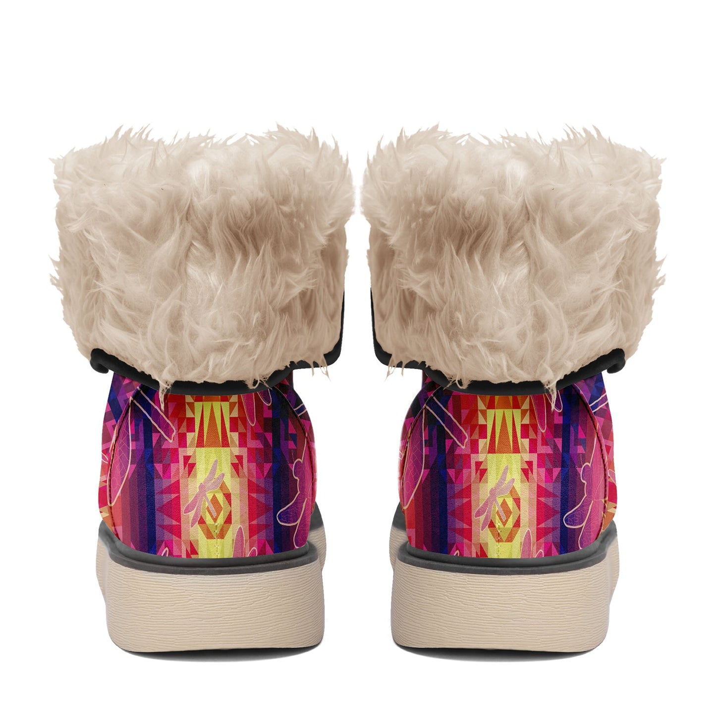 Kaleidoscope Dragonfly Polar Winter Boots